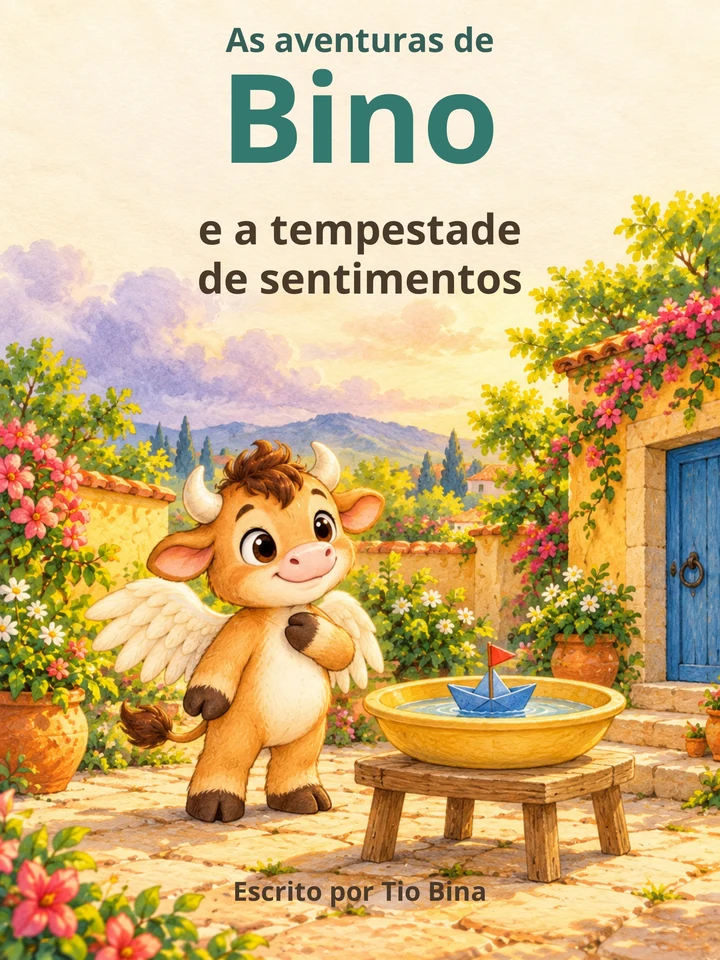 Capa do livro Bino e a tempestade de sentimentos, de Tio Bina
