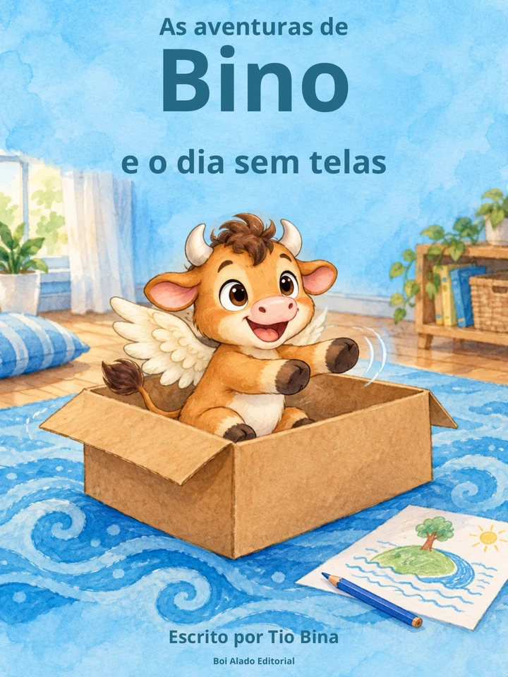 Capa do livro Bino e o dia sem telas, de Tio Bina