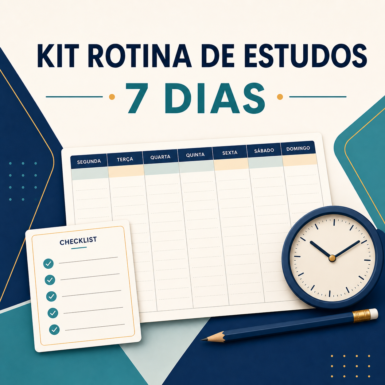 Capa do Kit Rotina de Estudos em 7 Dias